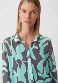 Longbluse aus Chiffon-Comma Hot