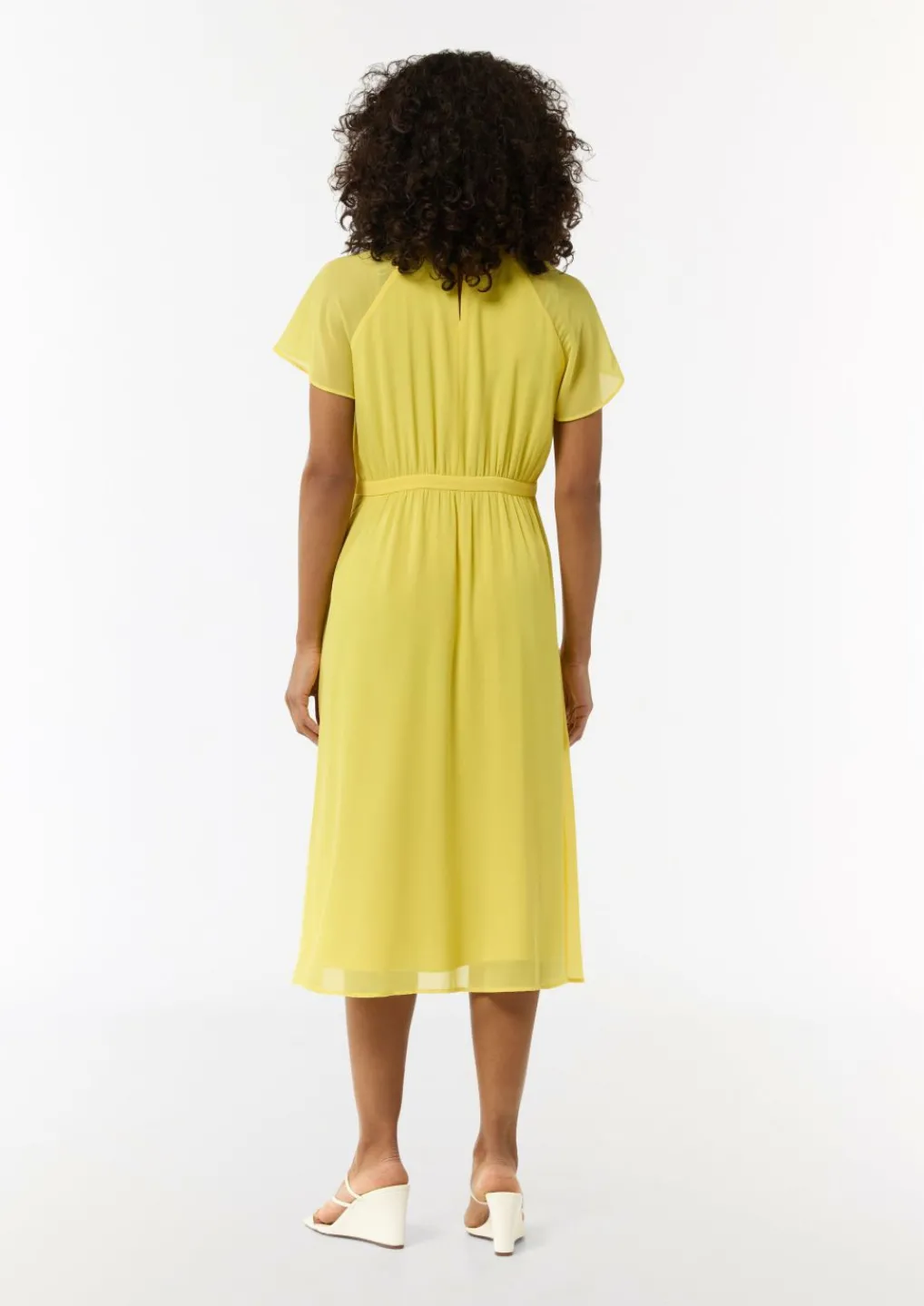 Long-Shape-Kleid aus Chiffon mit Raffung-Comma Online
