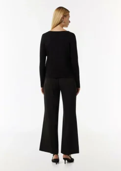 Longsleeve im Fabricmix mit Schmuck-Detail-Comma Fashion