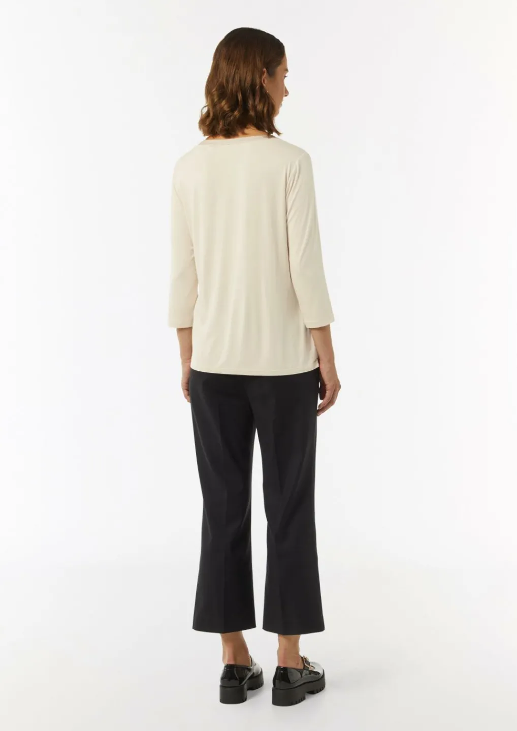 Longsleeve im Fabricmix mit Tunika-Ausschnitt-Comma Discount