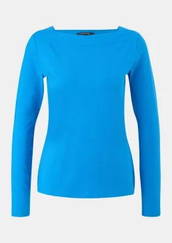 Longsleeve mit eckigem Ausschnitt-Comma New