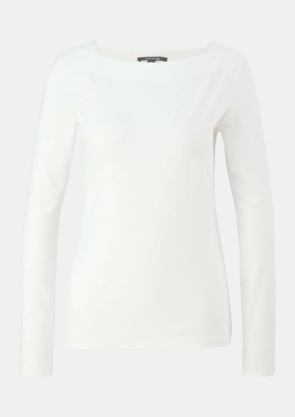 Longsleeve mit eckigem Ausschnitt-Comma Hot