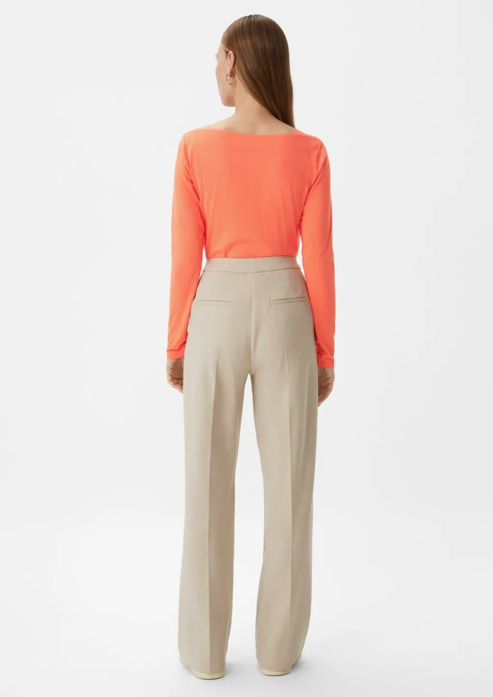 Longsleeve mit eckigem Ausschnitt-Comma Hot