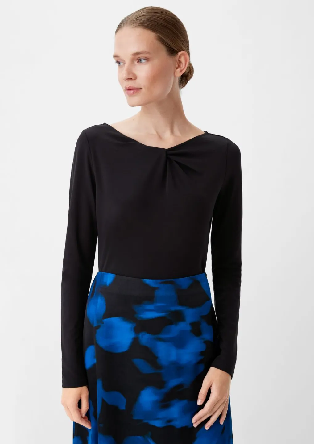 Longsleeve mit Knoten-Detail-Comma Discount