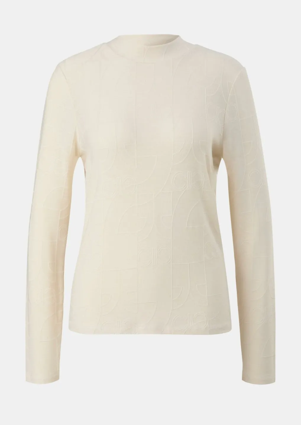 Longsleeve mit Logo-Muster-Comma Clearance