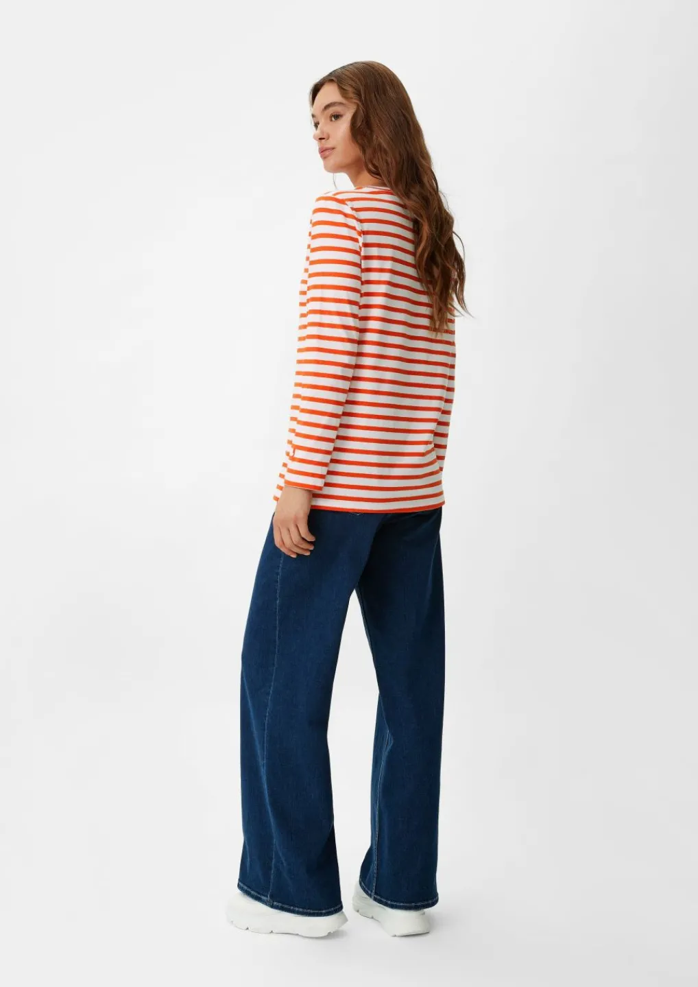 Longsleeve mit Querstreifen-Comma Hot