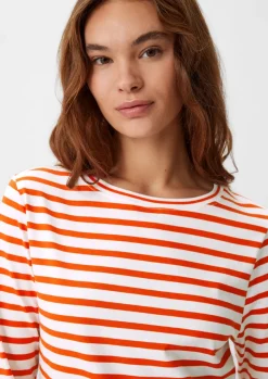 Longsleeve mit Querstreifen-Comma Hot