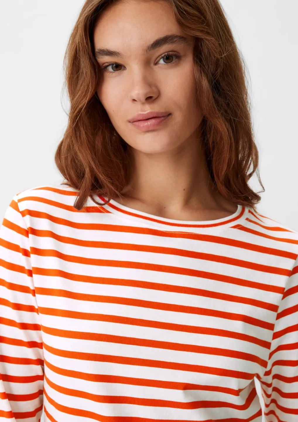 Longsleeve mit Querstreifen-Comma Hot
