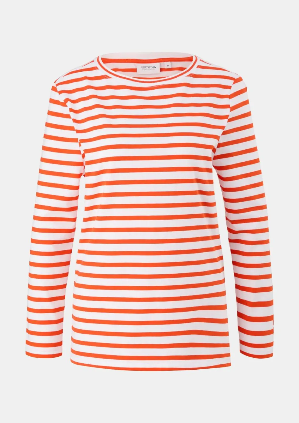 Longsleeve mit Querstreifen-Comma Hot