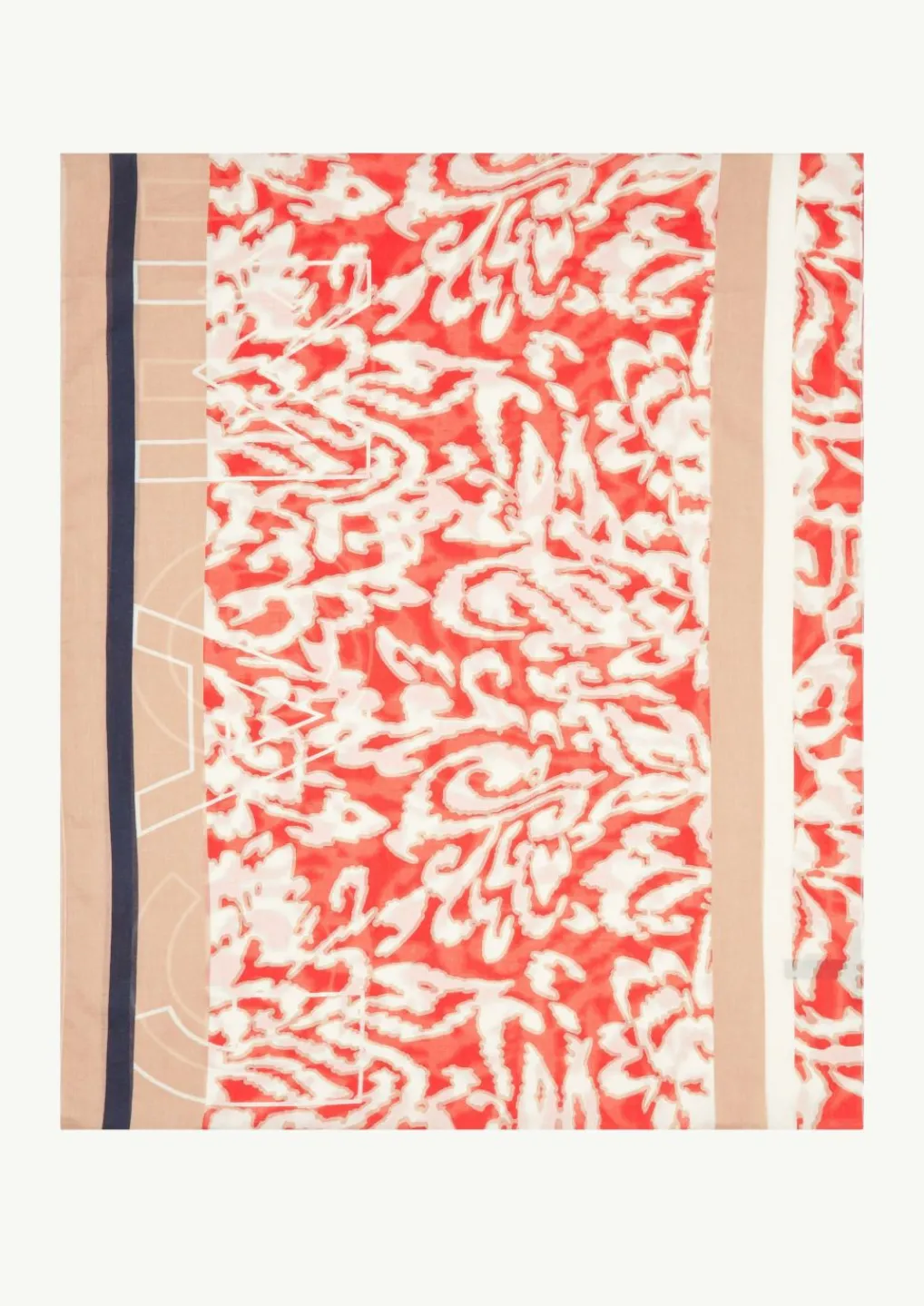 Loop-Schal aus Baumwolle mit All-over-Print-Comma Fashion