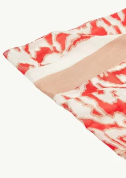 Loop-Schal aus Baumwolle mit All-over-Print-Comma Fashion