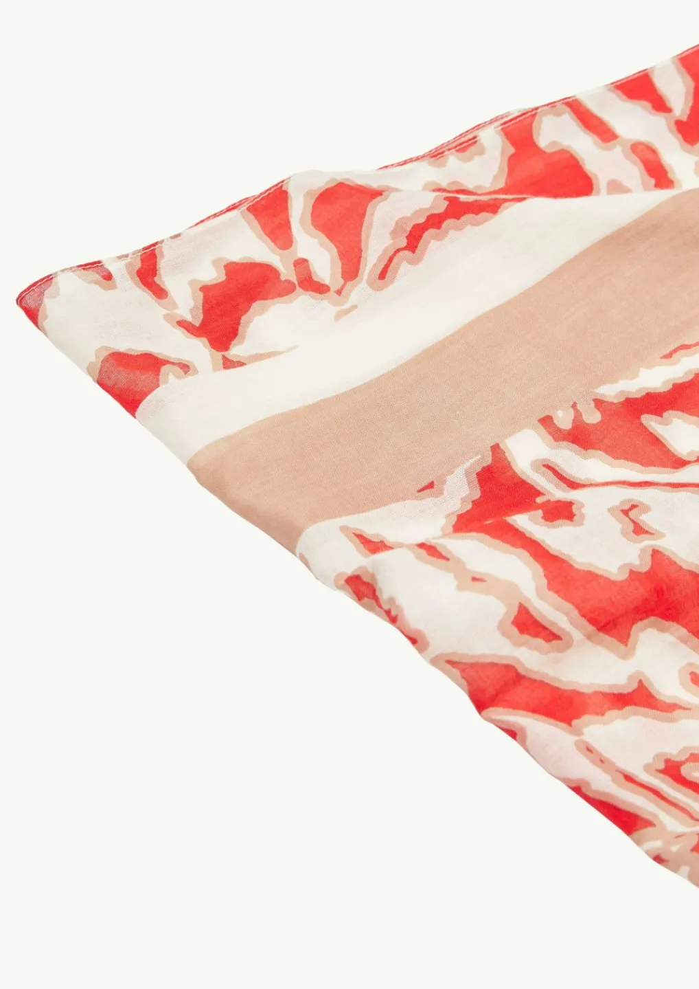 Loop-Schal aus Baumwolle mit All-over-Print-Comma Fashion
