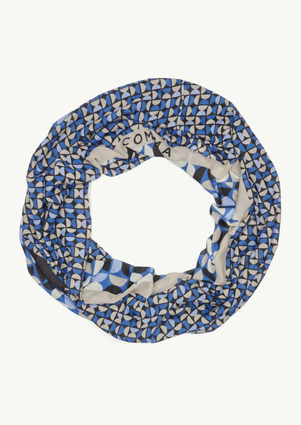 Loop-Schal mit All-over-Print-Comma Discount