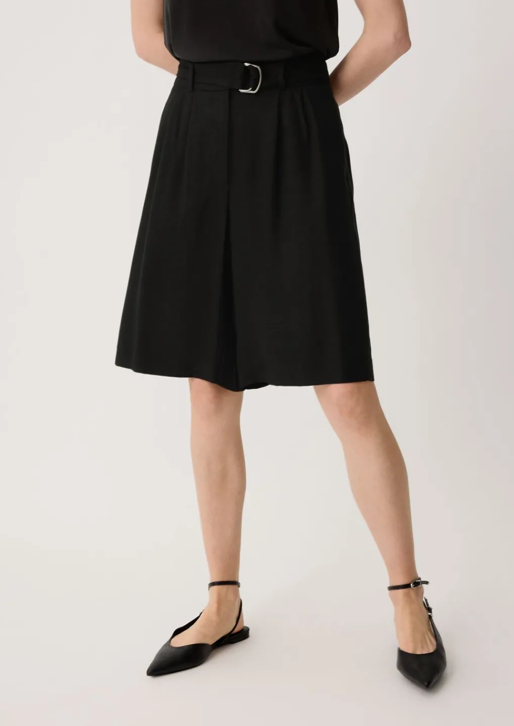 Loose: Bermuda aus Twill-Comma Sale