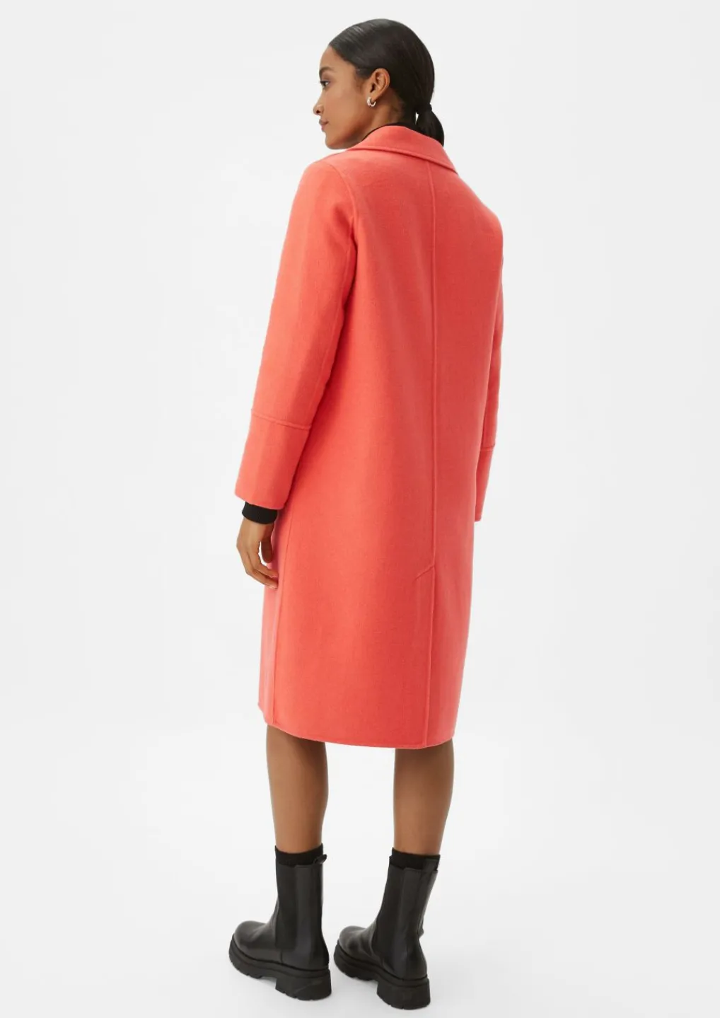 Loose Fit Mantel aus Doubleface-Comma Discount