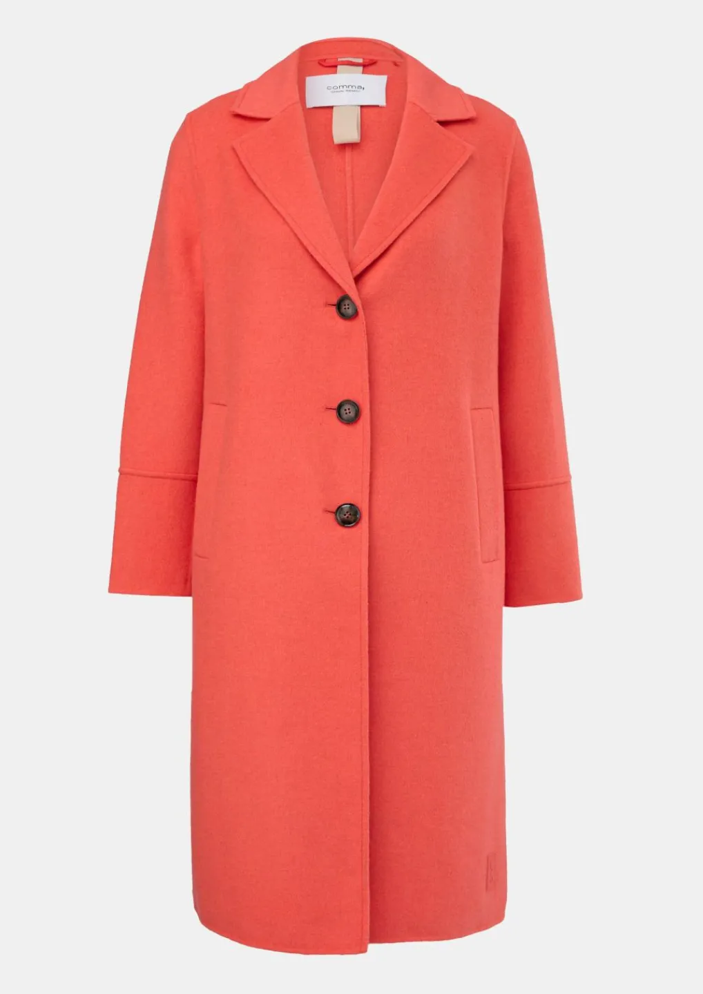 Loose Fit Mantel aus Doubleface-Comma Discount