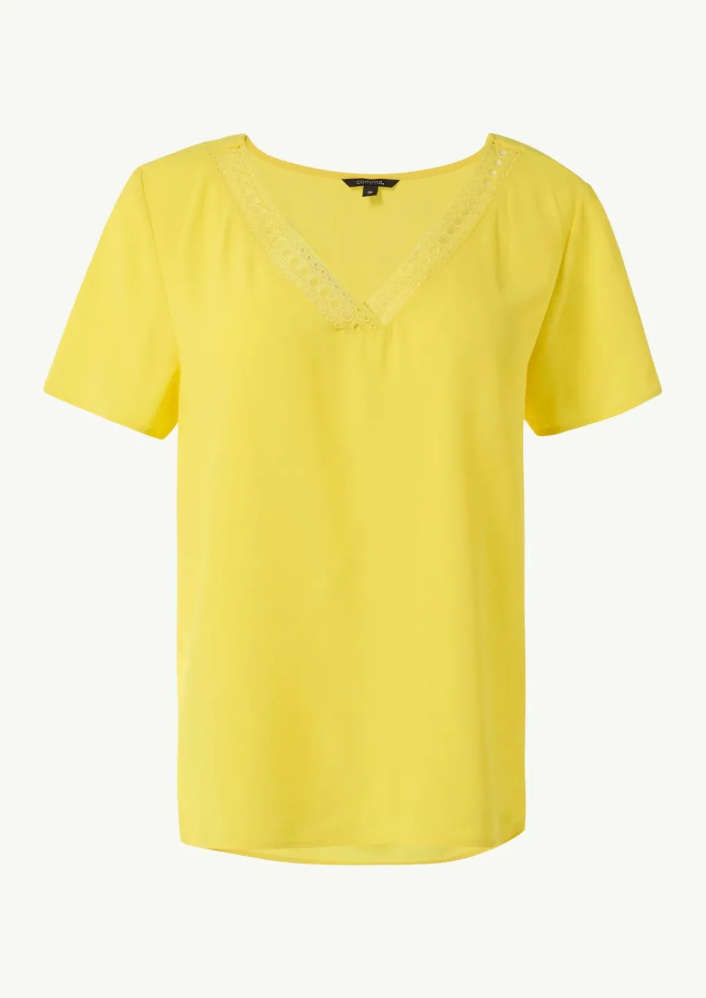 Loose-Fit-Shirt aus Crêpe mit Spitzen-Detail-Comma Sale