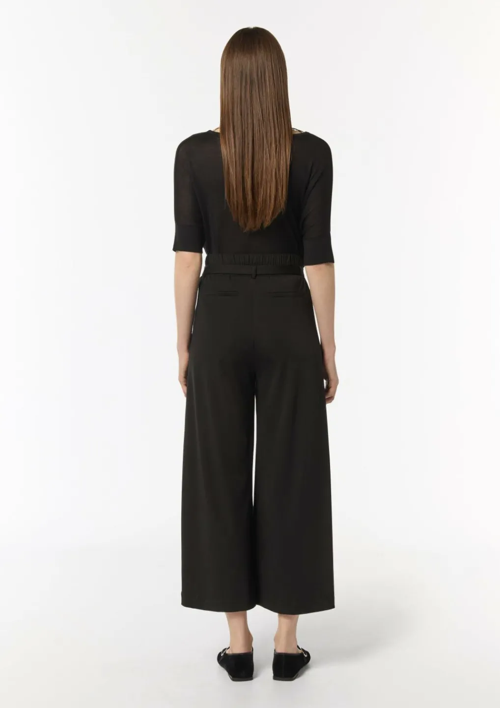 Loose: Stoffhose in Crop-Länge-Comma Clearance