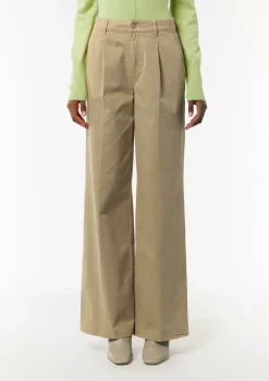 Loose: Twillhose mit weitem Bein-Comma Online