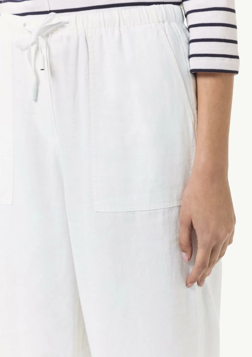 Loose: Weite Hose aus Leinenmix-Comma Sale