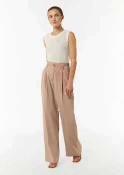 Loose: Weite Hose aus Piqué-Comma Hot