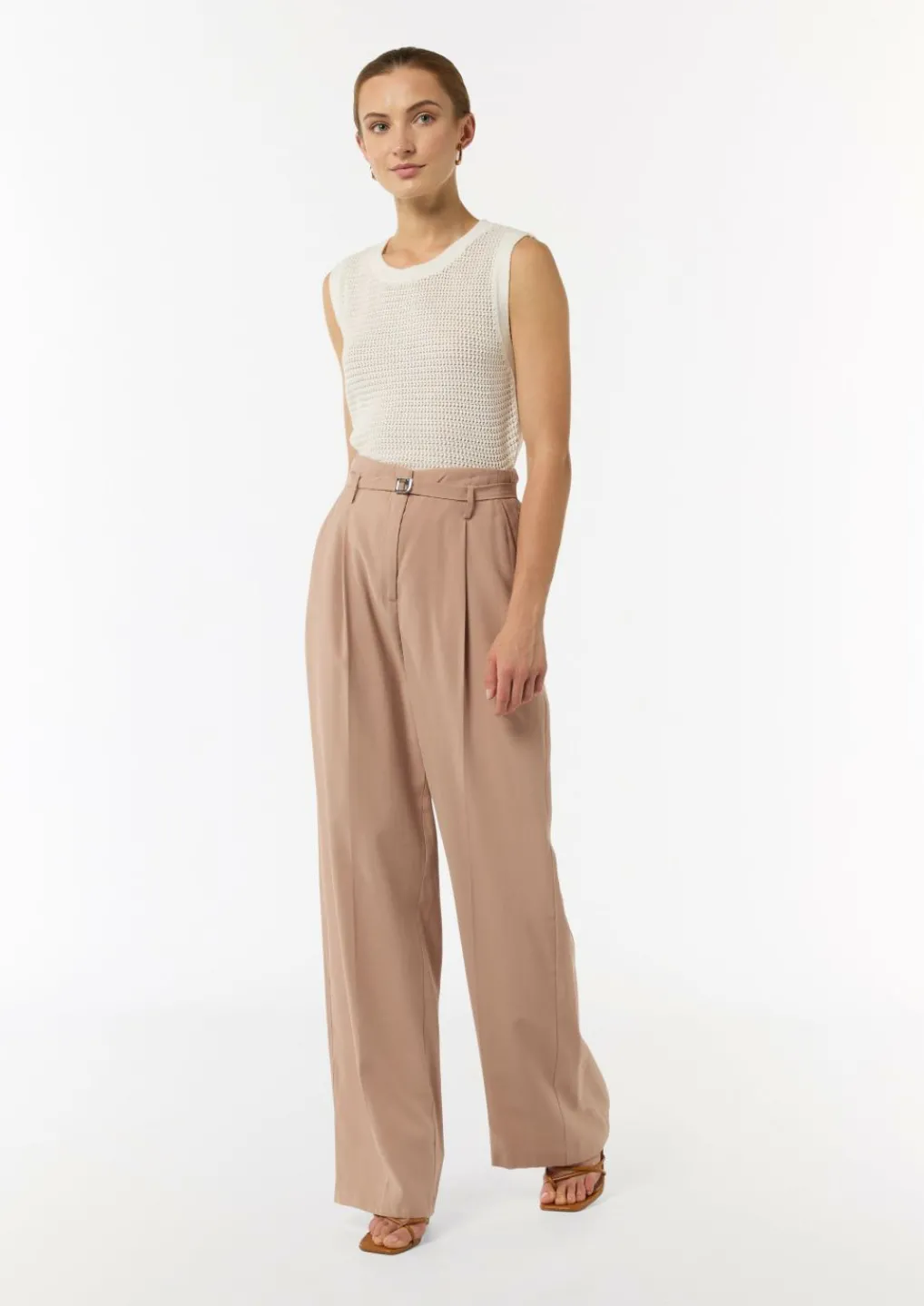 Loose: Weite Hose aus Piqué-Comma Hot