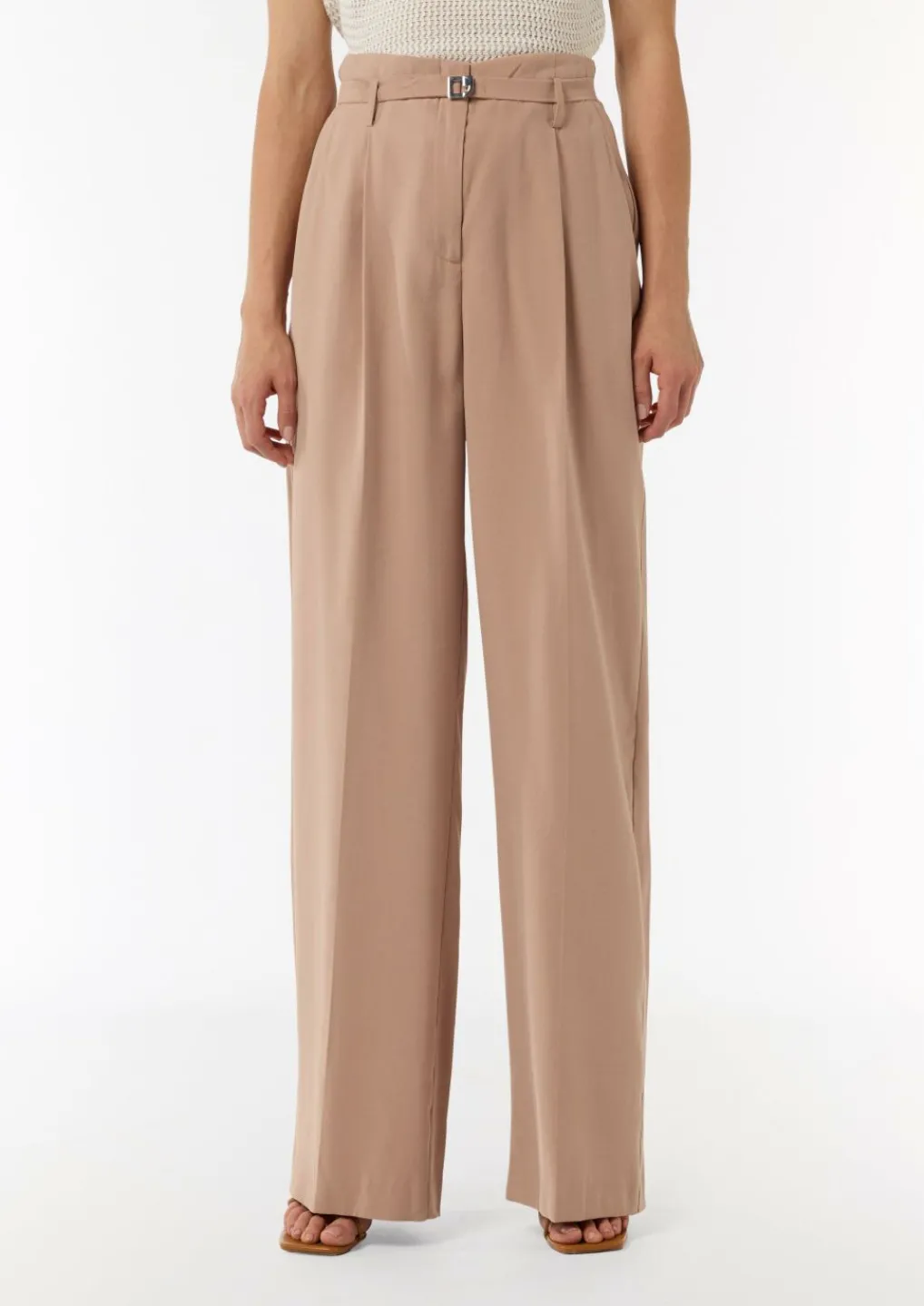 Loose: Weite Hose aus Piqué-Comma Hot