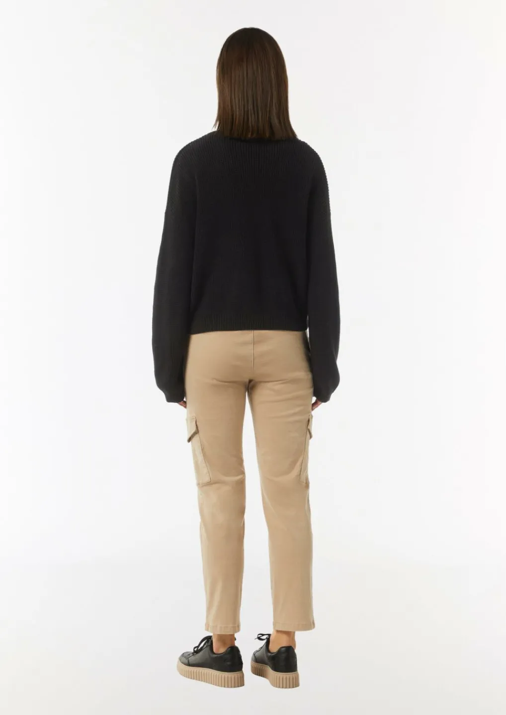 Lässige Strickjacke mit voluminösen Ärmeln-Comma Online