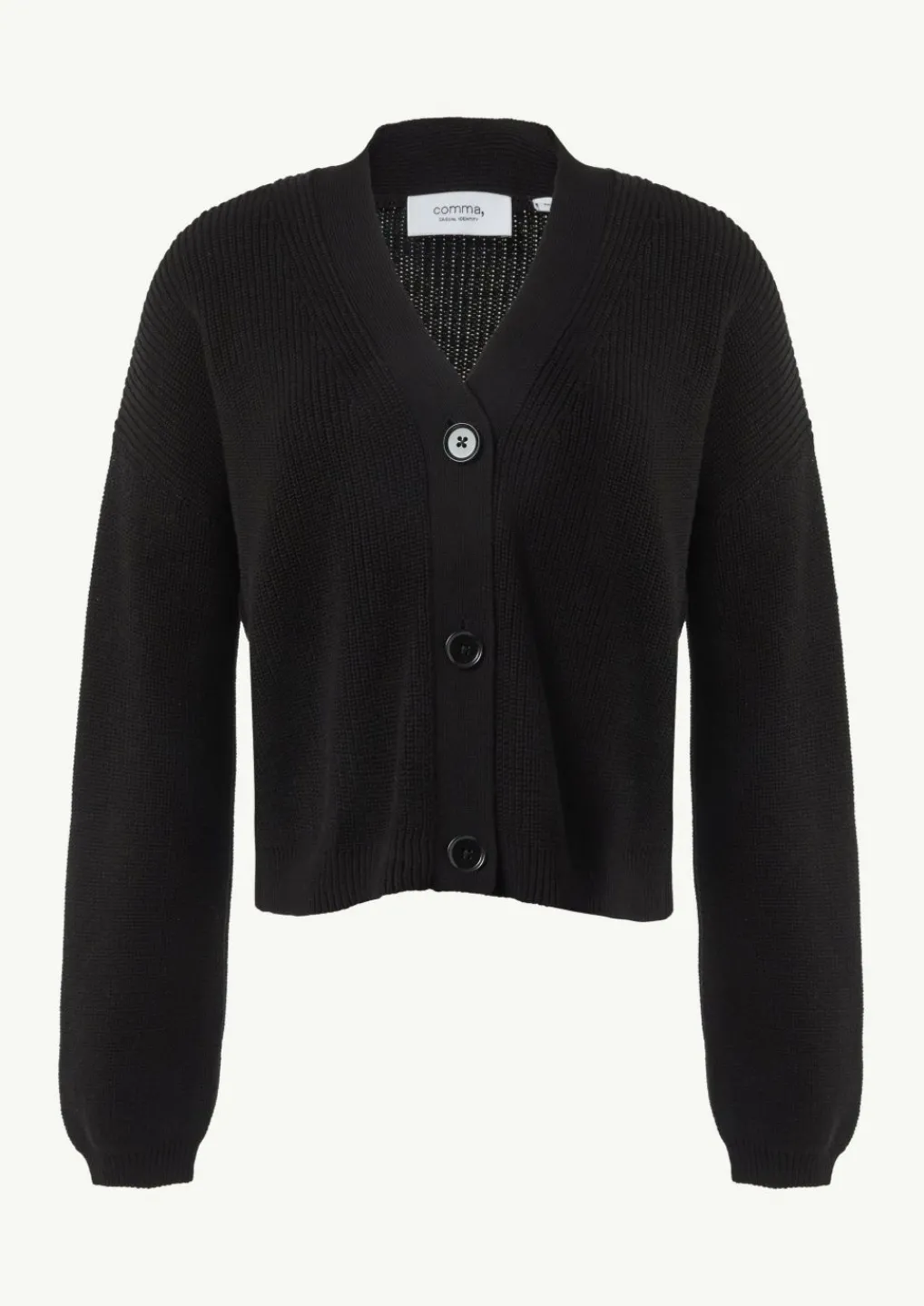 Lässige Strickjacke mit voluminösen Ärmeln-Comma Online