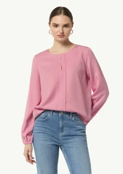 Lyocell-Bluse mit Cut-Out-Comma Clearance