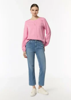 Lyocell-Bluse mit Cut-Out-Comma Clearance