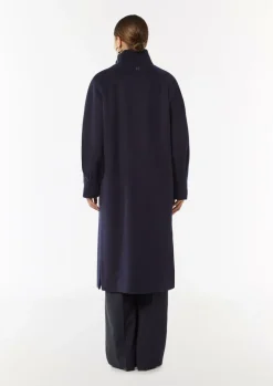 Mantel mit Strickkragen und Faltendetail am Ärmel-Comma Sale