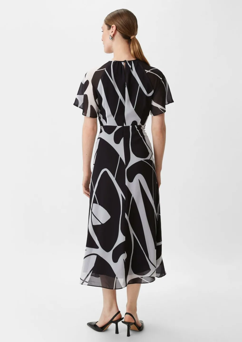 Maxi-Kleid aus Chiffon-Comma New