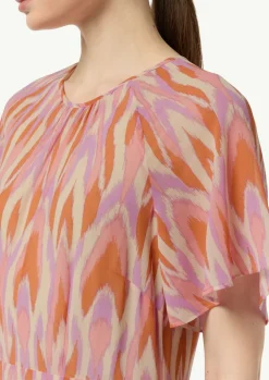 Maxi-Kleid aus Chiffon-Comma Hot