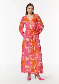Maxikleid aus Chiffon-Comma New
