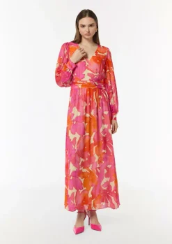 Maxikleid aus Chiffon-Comma New