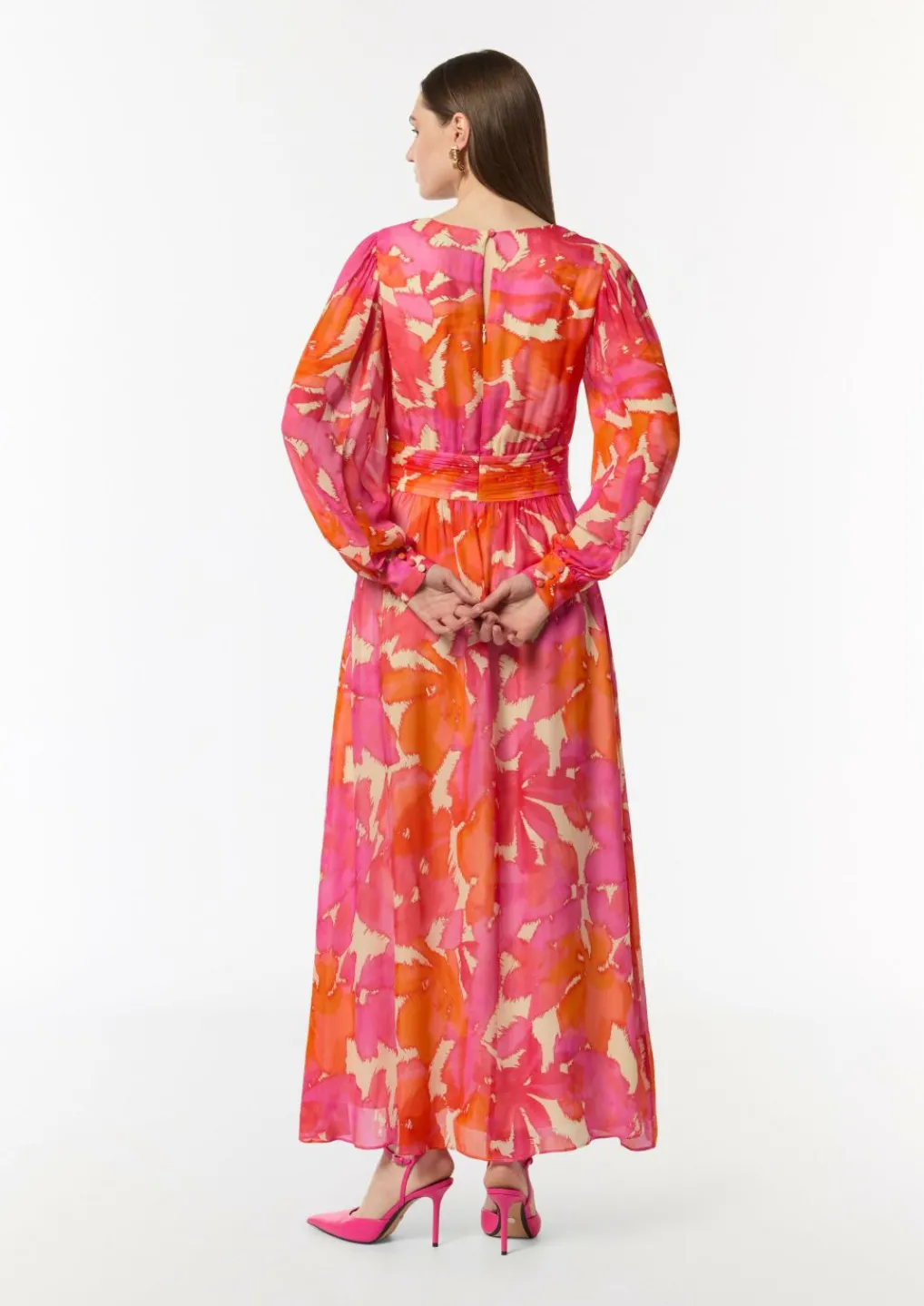 Maxikleid aus Chiffon-Comma New