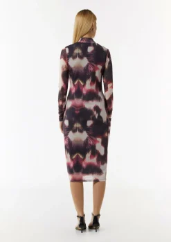 Mesh-Kleid in Midi-Länge-Comma Fashion