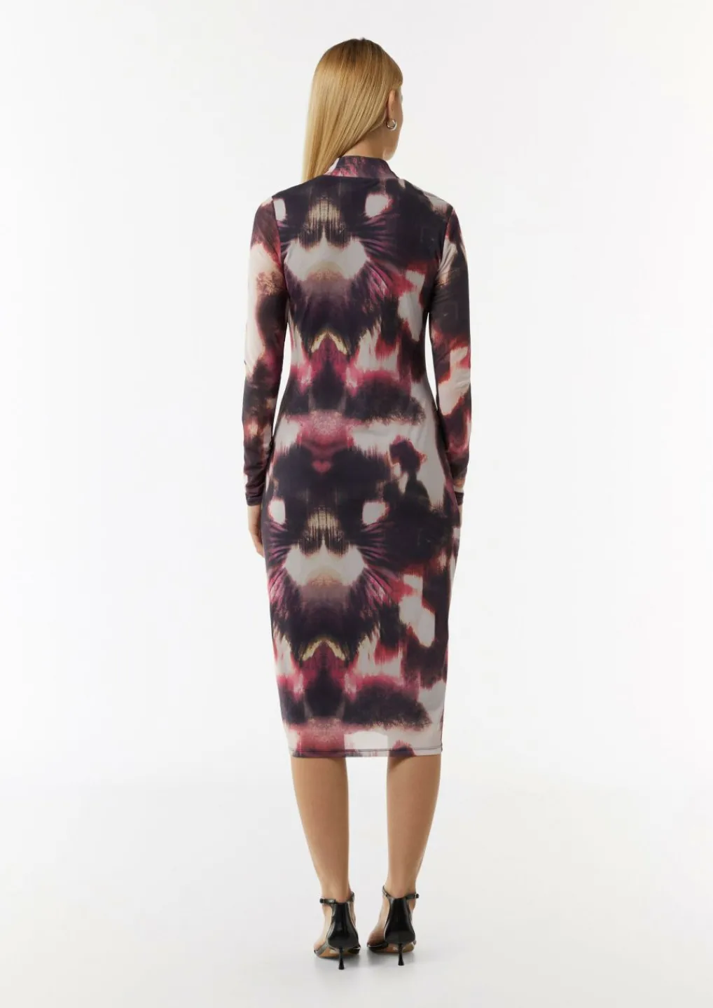 Mesh-Kleid in Midi-Länge-Comma Fashion
