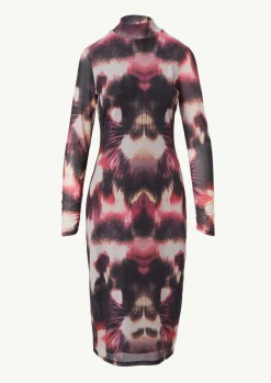 Mesh-Kleid in Midi-Länge-Comma Fashion