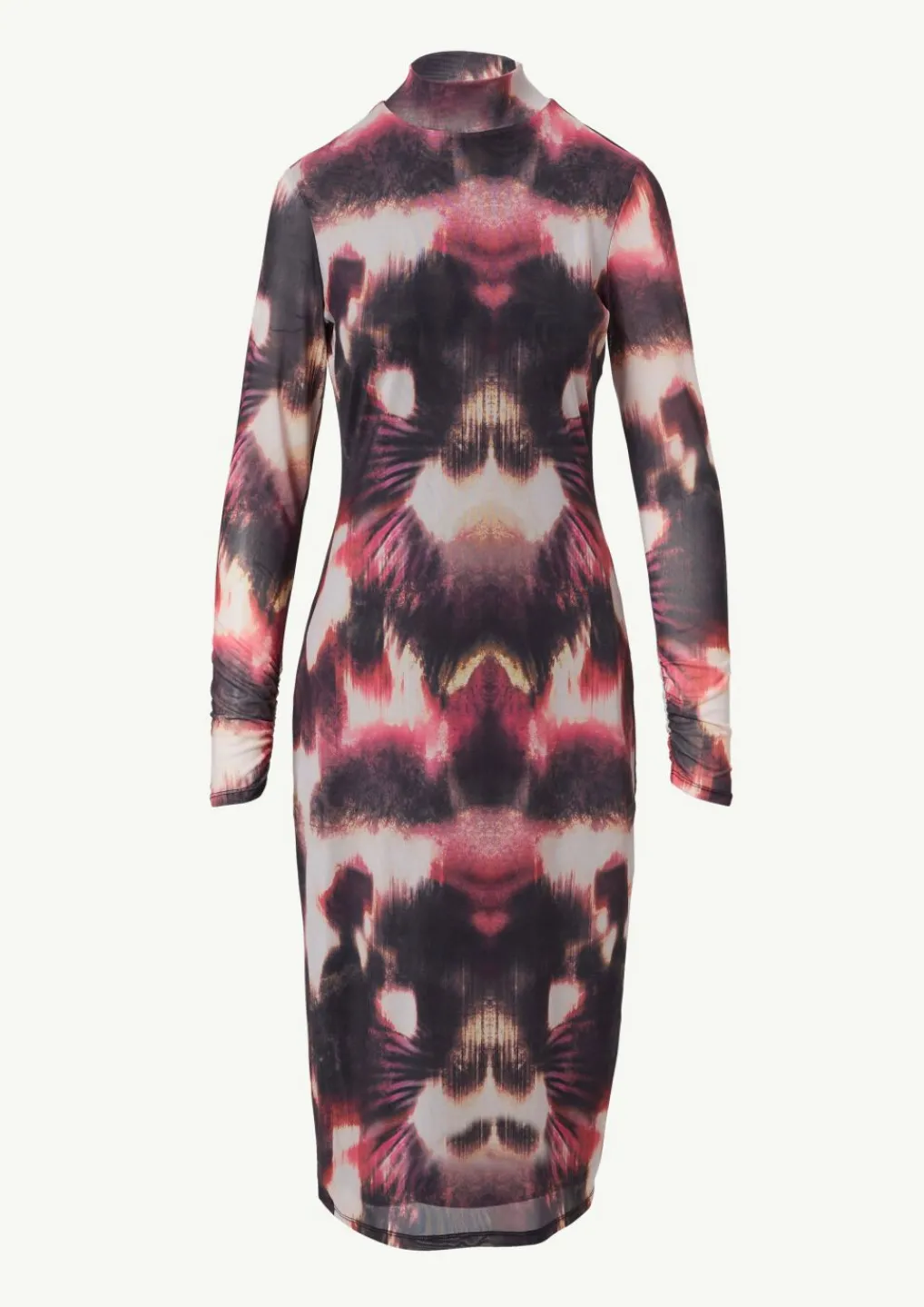 Mesh-Kleid in Midi-Länge-Comma Fashion