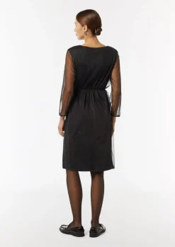 Mesh-Kleid mit Metallic-Effekt-Comma Online