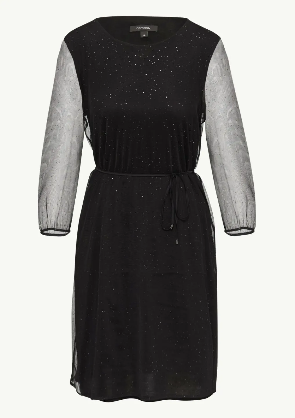 Mesh-Kleid mit Metallic-Effekt-Comma Online