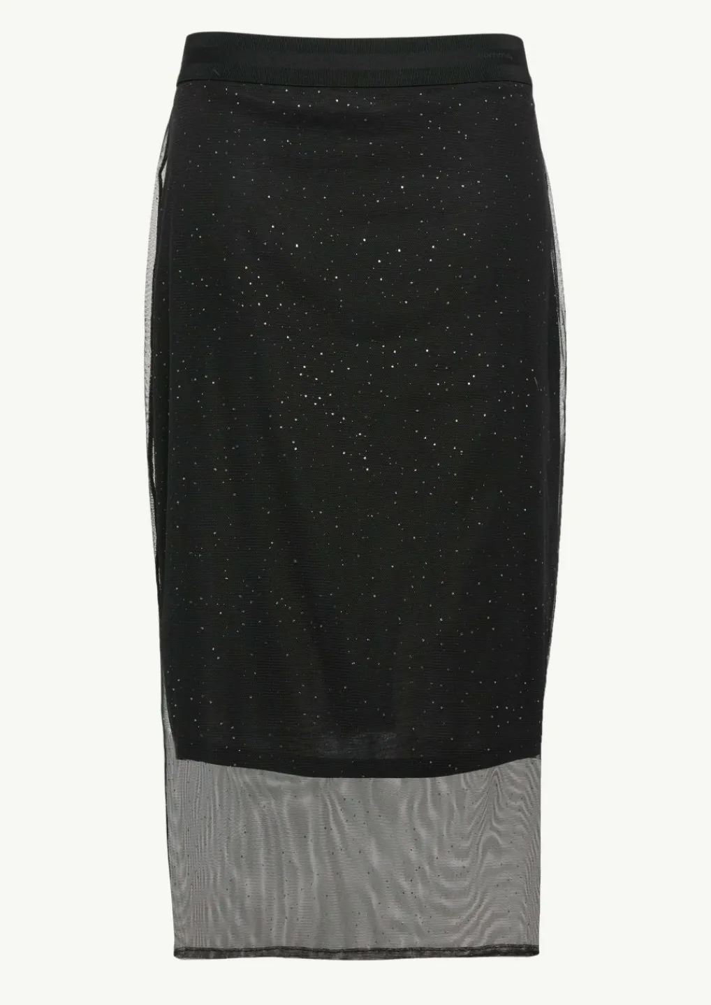 Mesh-Rock mit Metallic-Effekt und kurzem Futter-Comma Sale