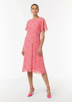 Midikleid aus Chiffon-Comma Discount