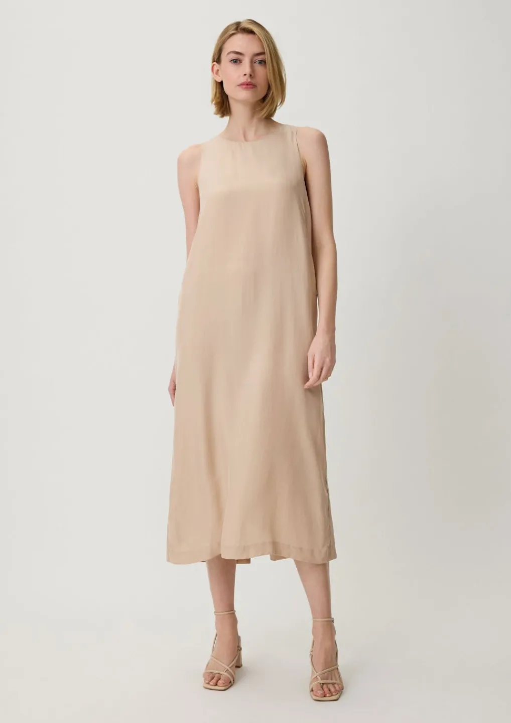 Midikleid aus Cupro-Mix-Comma Hot