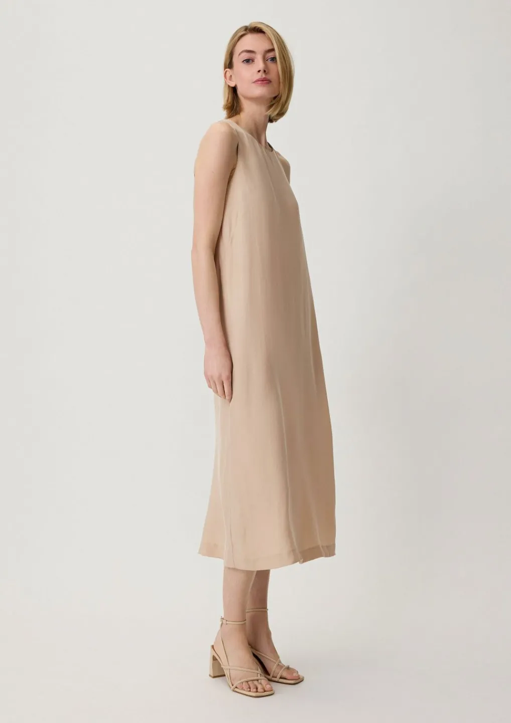 Midikleid aus Cupro-Mix-Comma Hot