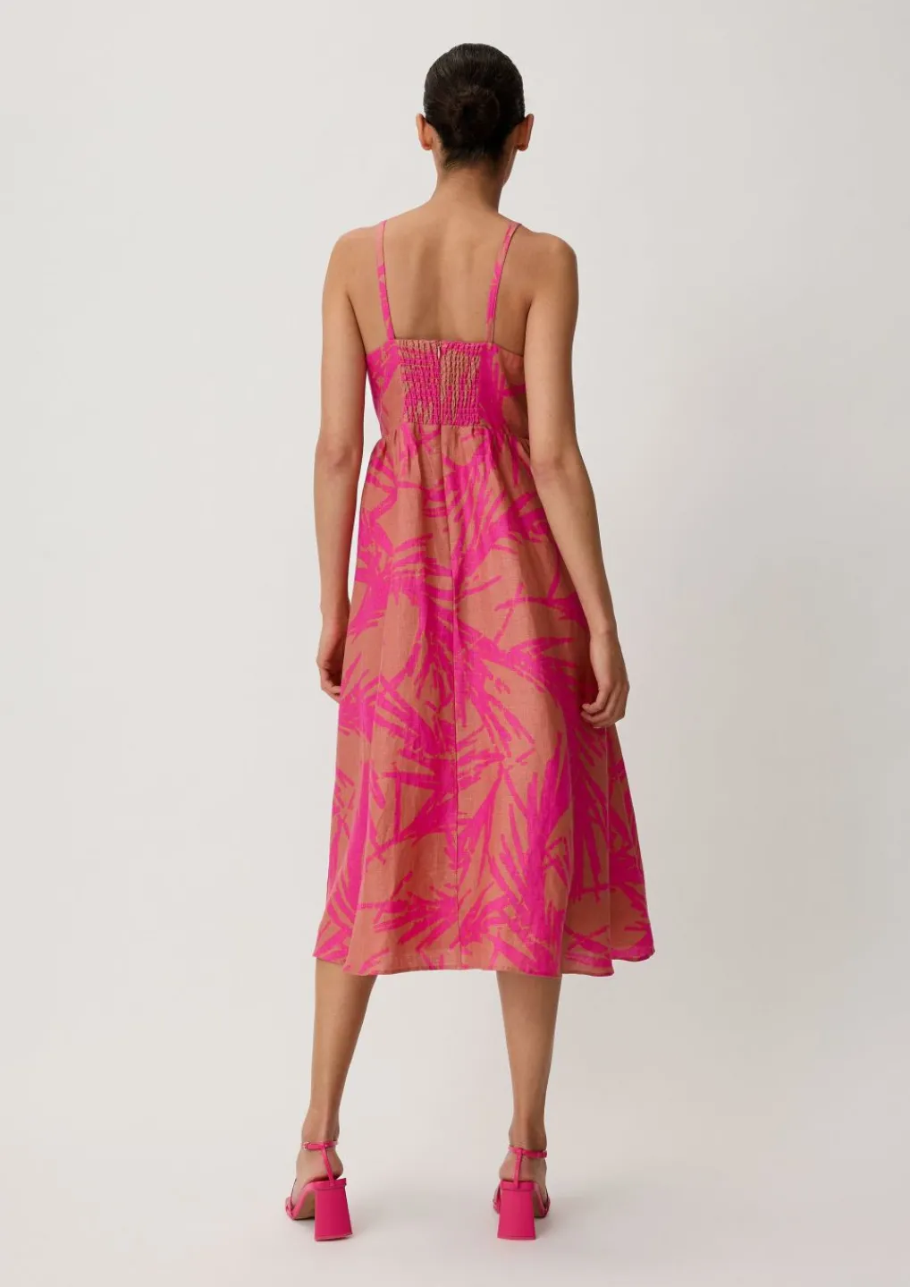 Midikleid aus Leinen-Comma Online
