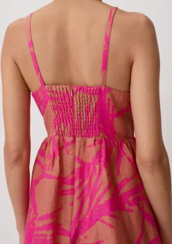 Midikleid aus Leinen-Comma Online