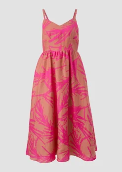Midikleid aus Leinen-Comma Online